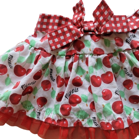 Disney Minnie Mouse Skirt Size 12 Months Red - Picture 2 of 5